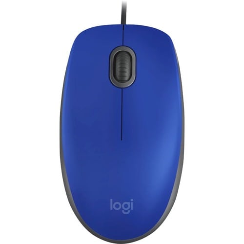 Ratón Logitech M110 - USB Tipo A - Óptico - 3 Botón(es) - Negro - Cable - 1000 dpi - Rueda de desplazamiento - Simétrico