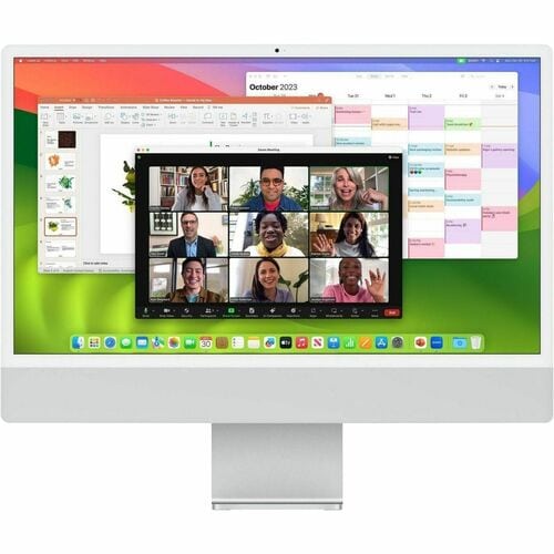 Computador Todo en Uno Apple iMac MWUV3E/A - Apple M4 - 16GB - 512GB SSD - 61cm (24") 4.5K - De Escritorio - Plata - Apple M4 Chip - 4480 x 2520 - Apple Deca-core (10 Core) - Español Teclado - IEEE 802.11ax - 143W