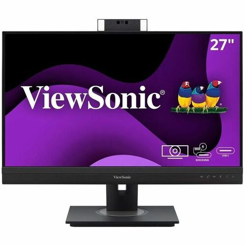Monitor LED ViewSonic VG2757V-2K de 27" (68,6 cm) con cámara web WQHD - 16:9 - Negro - 27"