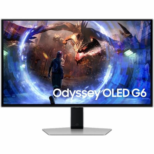 Monitor de juego OLED Samsung Odyssey OLED G6 S27DG600SL 27" (68.6cm) Class WQHD - 16:9 - Plata - 27"