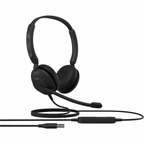 Auriculares Jabra Evolve 10 Cableado Sobre la cabeza, Sobre la oreja Estéreo - Negro - Binaural - Supra-aural - 20Hz a 20kHz - 190cm Cable - Función de cancelación de ruido ambiente, Condensador Electret, Uni Direccional Micrófono - USB Tipo A