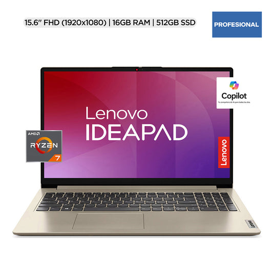 Portátil - Lenovo IdeaPad 1 15ALC7 82R400MULM 39,6 cm (15,6") - Full HD - AMD Ryzen 7 5700U - 16 GB - SSD de 512 GB