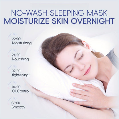 Mascarilla facial nutritiva Sakura Luxe: mascarilla nocturna hidratante, reparadora e iluminadora para una piel radiante. Ideal para viajes, sin necesidad de lavado y esencial para las rutinas de cuidado de la piel.