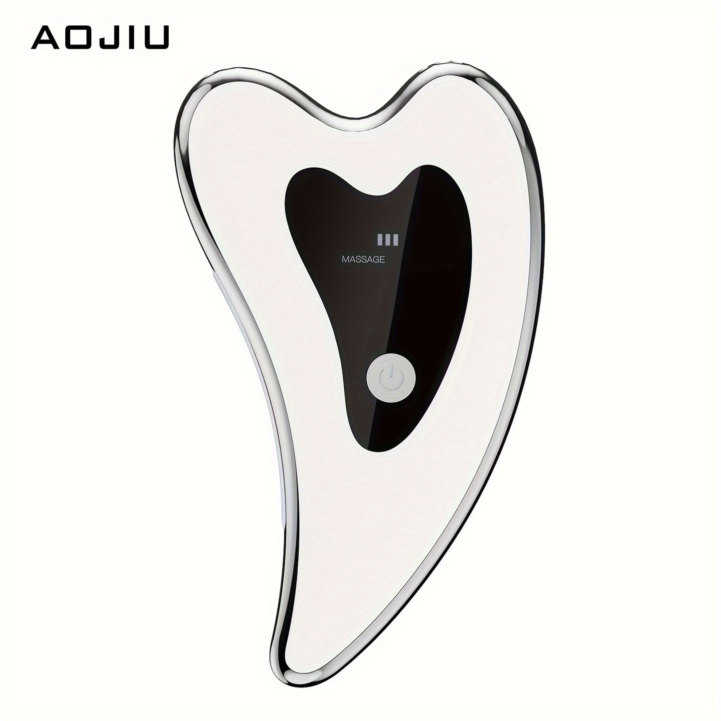 Masajeador facial recargable AOJIU - Tabla de raspado eléctrica con compresa caliente, modos de vibración, batería de polímero de litio, carga USB, herramienta relajante para el cuidado de la piel en casa, regalo perfecto para niñas
