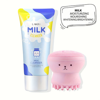 50g LAIKOU Japan Sakura Foam Cleanser - Brightening Cherry Blossom Face Wash for All Skin Types, Oil Control, Moisturizing, Fresh Scent, Salicylic Acid, Vitamin C, Formaldehyde Free, Gentle and Non-Irritating Facial Skin Care