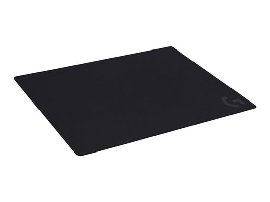 Alfombrilla de ratón para juegos de tela grande Logitech G G640, optimizada para sensores de juego, fricción moderada en la superficie, alfombrilla antideslizante, accesorios para juegos de Mac y PC, 460 x 600 x 3 mm; - Alfombrilla de ratón - negro