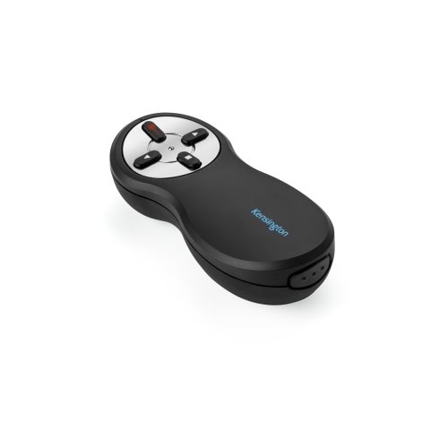 Presentador inalámbrico láser con luz Roja, color Negro compatible con Windows 10, 8.1, 8, 7 y Mac OS X