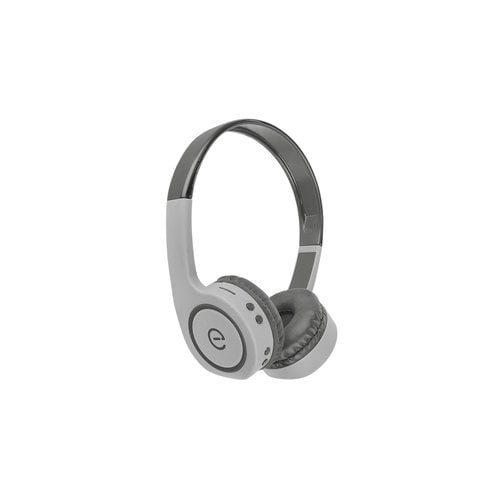Auriculares Perfect Choice Easy Line Con cable/Inalámbrico Sobre la cabeza Estéreo - Gris - Binaural - Supra-aural - Bluetooth - 20Hz a 20kHz - Mini-phone (3.5mm)