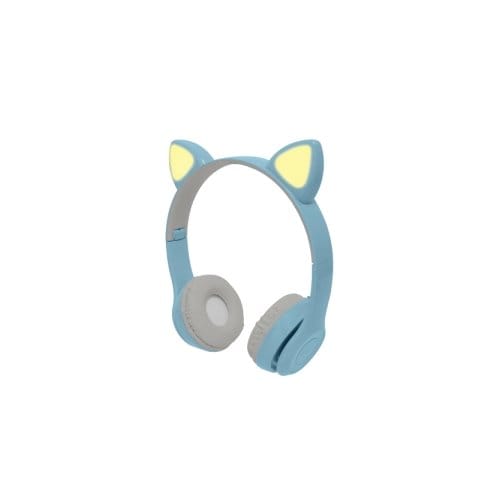 Audífonos Bluetooth Inalámbricos para Niños Luz LED Catto Azul | ELECCIÓN PERFECTA