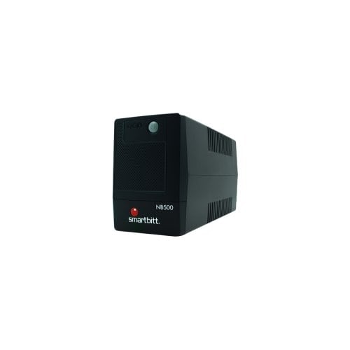 NO-BREAK SMARTBITT 500, 500 VA, 250 W, 4 CONTACTOS, NEGRO, HOGAR, CON REGULADOR Y SUPRESOR DE PICOS.