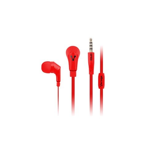 Vorago Ep-103 Audifonos Ep-103 Rojo 3.5Mm - Binaural - Intrauditivo - 32Ohm - 20Hz a 20kHz - Cable 120cm - Miniteléfono (3.5mm)