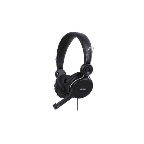 Vorago Diadema Alta Fidelidad Hs-201 Con Microfono Negros - Binaural - Circumaural - 32Ohm - 18Hz a 20kHz - Cable 200cm - Mini-teléfono (3.5mm)