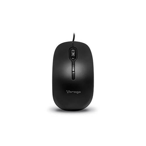 Ratón Vorago MO-100 - USB - Óptico - Negro - Cable - 1200 dpi