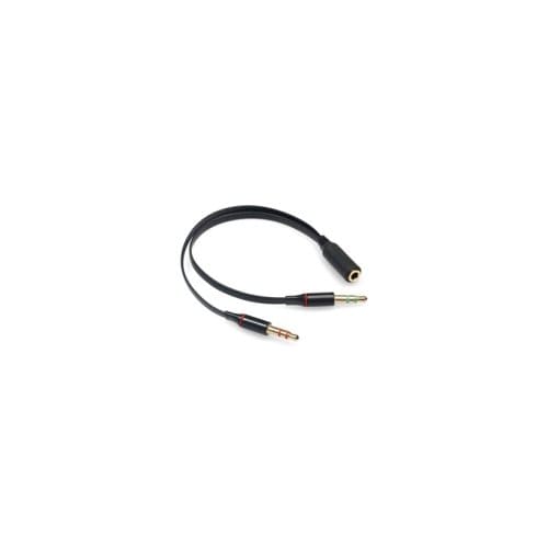 ADAPTADOR CONECTOR STEREO "Y" A 3.5 DUAL MACHO - Adaptador Divisor de Cable Audio 3.5 mm -1 Conector Stereo 3.5 mm Hembra