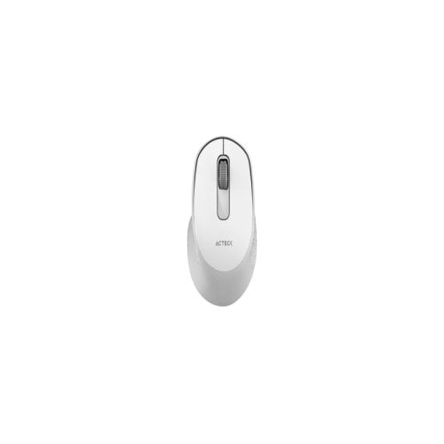Ratón Inalámbrico Acteck Optimize Ergo MI470 / 2.4 GHz / 1600 DPI / 2 Botones / Ergonómico / 1xBat AA Incluida / Advanced Blanco