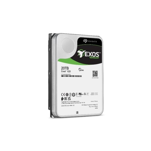 Disco Duro Interno 20TB 3.5" SATA 6Gb/s 7200RPM 256MB, 512e/4KN, Hot Plug 24x7, para servidor y centro de datos, NAS &amp; NVR, 5 Años de Garantía, Exos X20 Enterprise Seagate