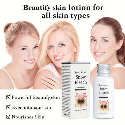 30g Radiant Skin Body Lotion - Hydrates and Brightens Dull Skin on Underarms, Buttocks and Inner Thighs with Nicotinamide, Vitamin C and Centella - Moisturizing Skin Care Body Cream with Plant Squalane for Smooth and Silky Sk