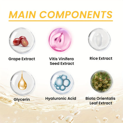 Crema de Puré de Arroz (50 g): Hidratante facial con ácido hialurónico, extracto de uva y propiedades que refinan los poros para una piel visiblemente más joven y firme. Crema de día y de noche para el cuidado de la piel femenina.