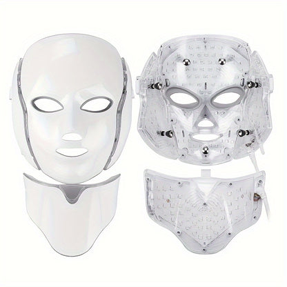 Máscara facial LED de 7 colores para el cuidado de la piel y la belleza: regalo perfecto para mujeres y amigas, regalo de San Valentín.