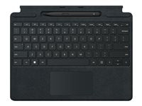 Funda con teclado para Microsoft Surface Pro, paquete con lápiz delgado (negro)