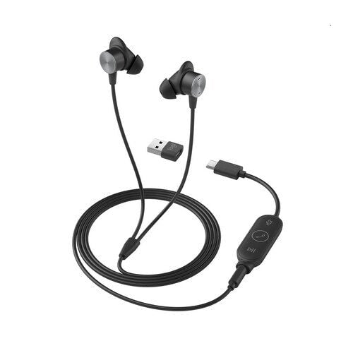 AUDIFONOS ZONE WIRED EARBUDS LOGITECH, CERTIFICADOS PARA EQUIPOS