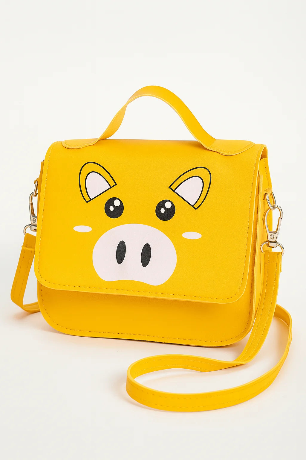 Mini bolso bandolera con divertido estampado de cerdos en varios colores