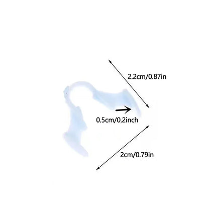 Dilatador nasal antirronquidos de silicona, pinza nasal de silicona para mejorar el sueño, dispositivo de prevención para dormir, dispositivos antirronquidos