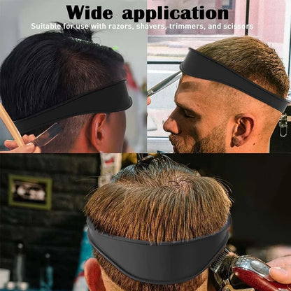 Diadema curva de silicona para cortes de pelo caseros, plantilla para afeitar el escote y guía para cortar el pelo, herramienta para peinar el cabello.
