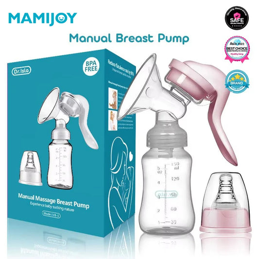 Extractor de leche MAMIJOY con pezón para bebé, extractor de leche de succión manual, extractores de leche, biberón, suministros posparto, sin BPA