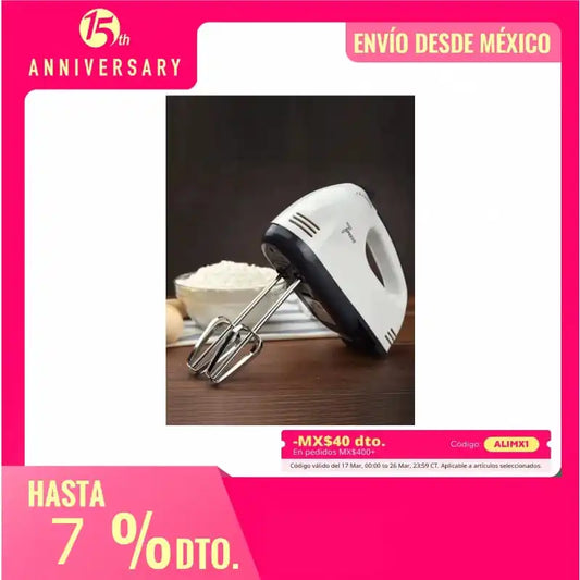 Batidora de huevos, batidora de crema, 7 velocidades, 180 W