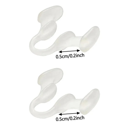 Dilatador nasal antirronquidos de silicona, pinza nasal de silicona para mejorar el sueño, dispositivo de prevención para dormir, dispositivos antirronquidos