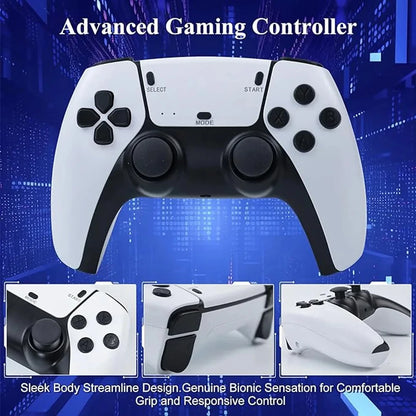 Consola de videojuegos portátil M15 4K 64 GB con más de 20 000 juegos retro, mandos inalámbricos, consola de juegos HD y más de 20 simuladores.