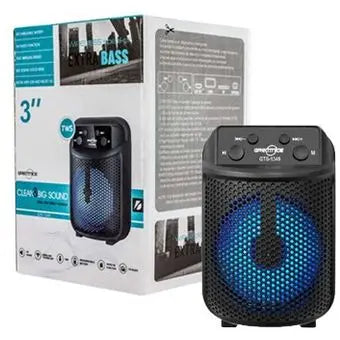 Bocina Bluetooth de 3 pulgadas con luces RGB y colores aleatorios