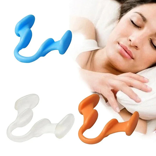 Dilatador nasal antirronquidos de silicona, pinza nasal de silicona para mejorar el sueño, dispositivo de prevención para dormir, dispositivos antirronquidos