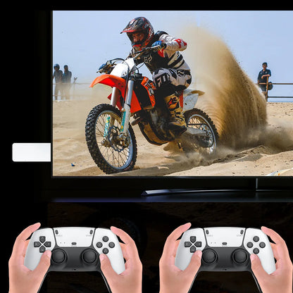 Consola de videojuegos portátil M15 4K 64 GB con más de 20 000 juegos retro, mandos inalámbricos, consola de juegos HD y más de 20 simuladores.
