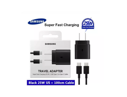 Cargador Samsung Carga Rapida 25w Tipo CA Tipo C 