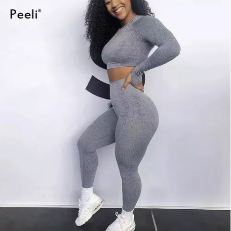 Conjunto De Leggings Ropa Deportiva Fitness Conjunto Camisa