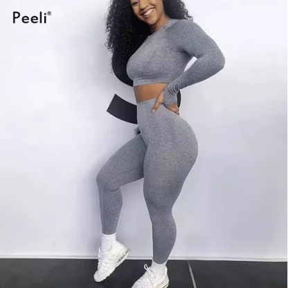 Conjunto De Leggings Ropa Deportiva Fitness Conjunto Camisa