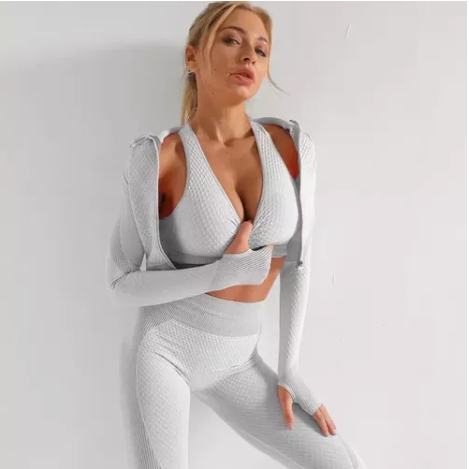Conjunto Leggings Ropa Deportiva Fitness Conjunto Camisa 3 Pzas
