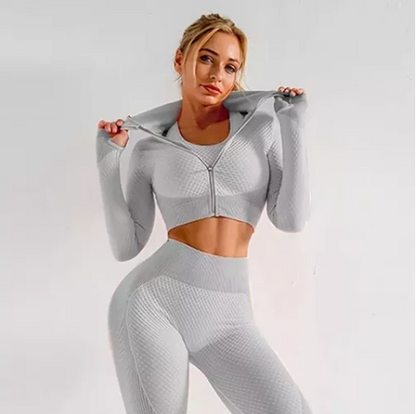 Conjunto Leggings Ropa Deportiva Fitness Conjunto Camisa 3 Pzas