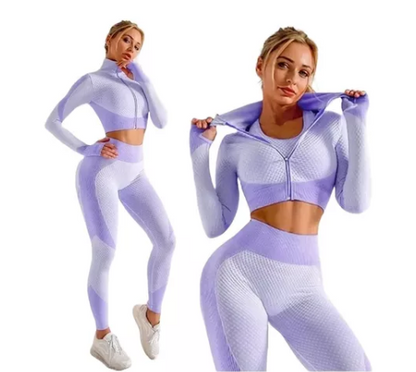 Conjunto Leggings Ropa Deportiva Fitness Conjunto Camisa 3 Pzas