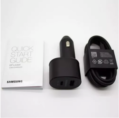 Samsung Cargador De Auto Carga Súper Rápida 2.0 Dual 45w-15w