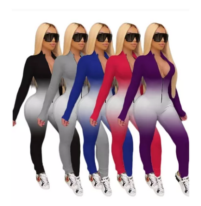 Leggings Mono Deportivo Ajustado Sombreado Para Mujer