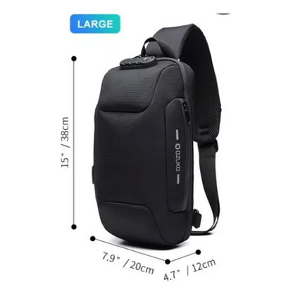 Mochila Sling Crossbody Antirrobo Impermeable 2da Generación