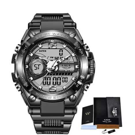 Reloj Lige Digital Militar Deportivo Led Resistente 50mtrs