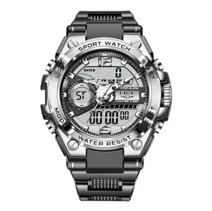 Reloj Lige Digital Militar Deportivo Led Resistente 50mtrs