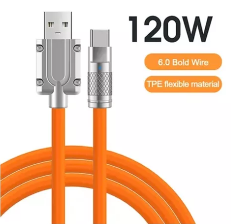 Cable De Datos Carga Súper Rápida Usb A - Tipo C 120w 6a 1m