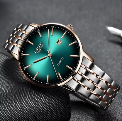 Reloj Lige Para Mujer Resistente Al Agua De Acero Inoxidable