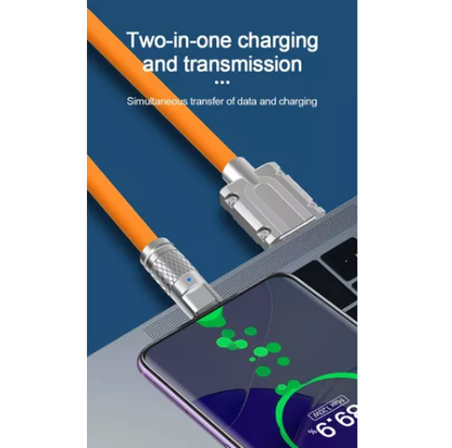 Cable De Datos Carga Súper Rápida Usb A - Tipo C 120w 6a 2m