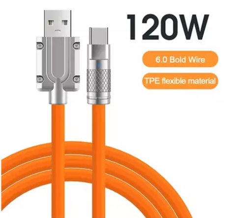 Cable De Datos Carga Súper Rápida Usb A - Tipo C 120w 6a 2m